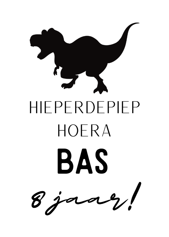 Label ZeeV sticker verjaardag dino | per stuk