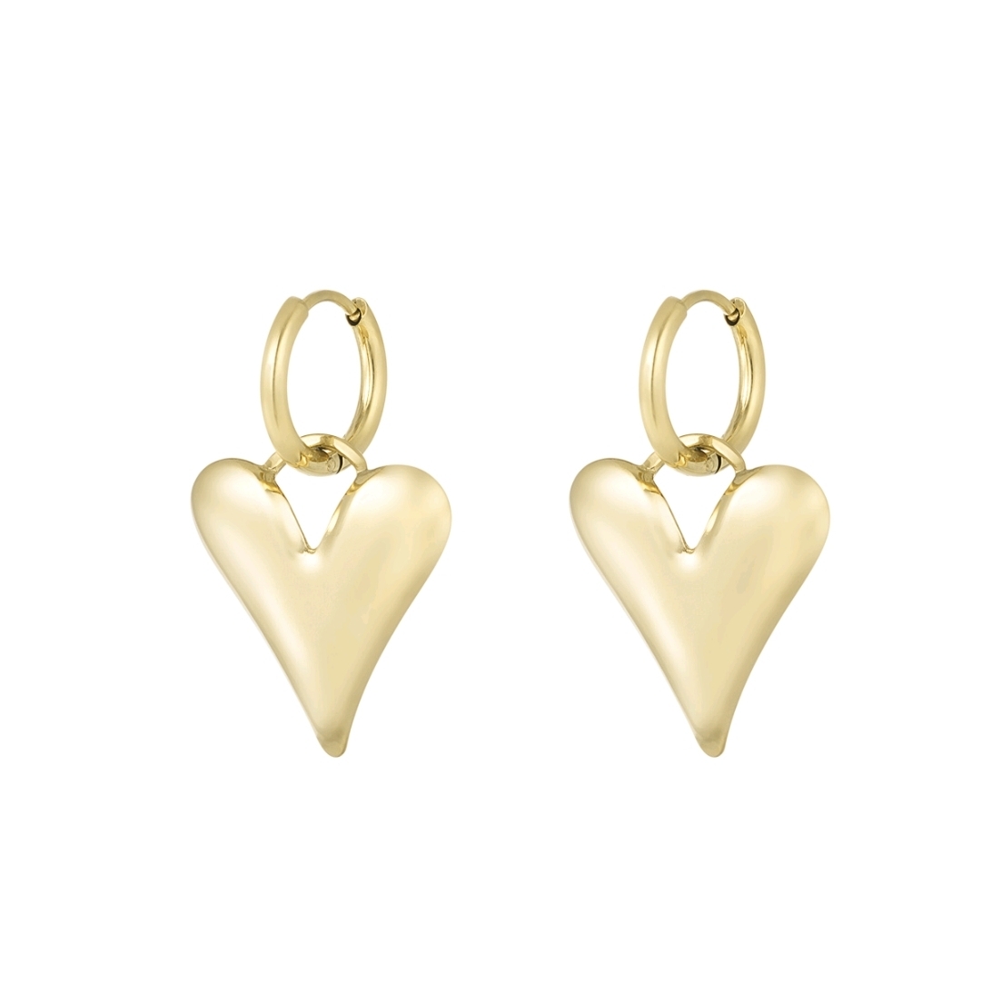 Label ZeeV oorbellen love hearts