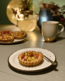 Rabarber frangipane tartelette - vegan