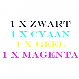 HP 364XL Set Zwart + Cyaan + Geel + Magenta