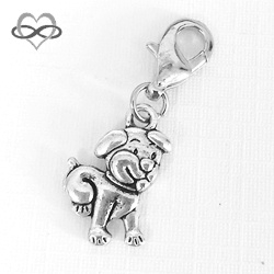 Hondje Puppy - Clip-On Charm bedel hanger