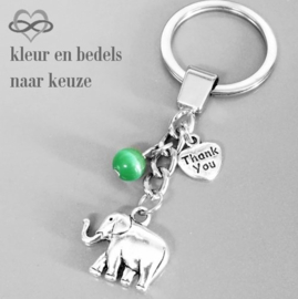 OLIFANT sleutelhanger Olifant symbool voor geluk kracht trouw geduld en een lang leven - Olifanten Ketting