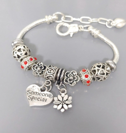 Cadeau voor een speciaal persoon - Bedelarmband voor een speciaal persoon - Someone Special - in 8 kleuren