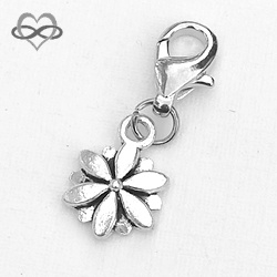 Boeddha Lotus Bloem 13mm - symbool van Leven en Verlichting - Clip-On Charm bedel hanger
