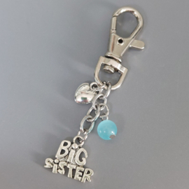 Zussen cadeau - Zussen Sleutelhanger - Cadeau voor grote zus, kleine zus en middelste zus bij geboorte of verjaardag.