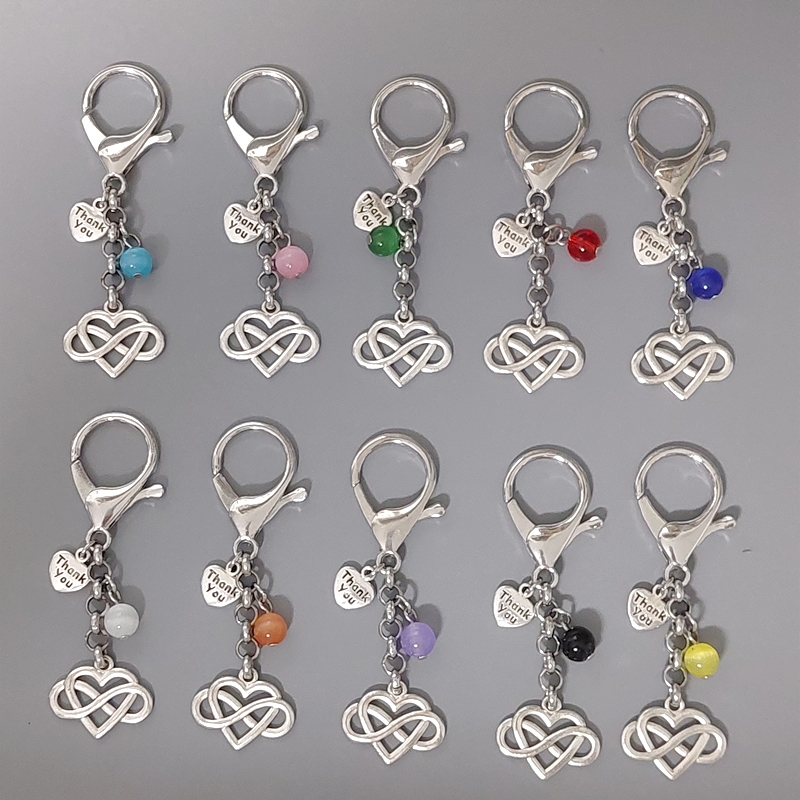 INFINITY HART clip sleutelhanger tashanger - symbool voor Oneindige Liefde