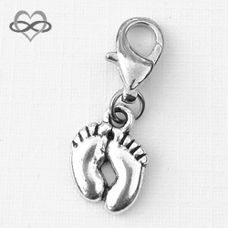 Baby Voetjes - Babyvoetjes Dangle - Clip-On Charm bedel hanger