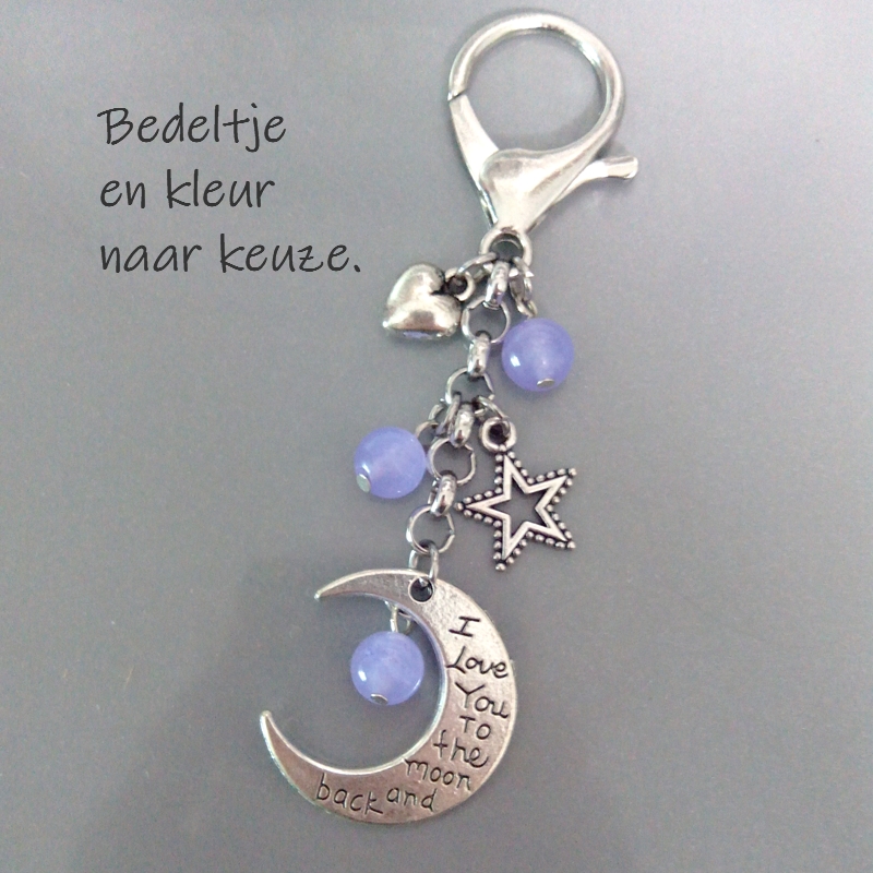 I LOVE YOU TO THE MOON AND BACK - naar de maan en terug hanger
