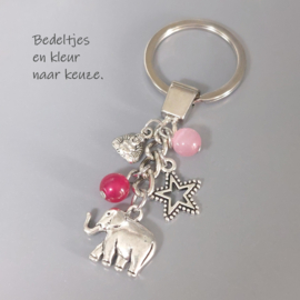 OLIFANT sleutelhanger Olifant symbool voor geluk kracht trouw geduld en een lang leven