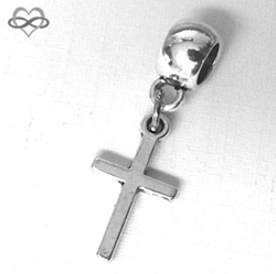 Kruisje Cross bedel hanger voor bedelarmband van Pandora Trollbeads enz.