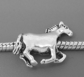 Paard Mustang Running Horse bedel kraal voor bedelarmband van Pandora Trollbeads enz.