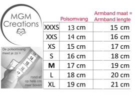 AMAZONIET armband 6mm - natuursteen armband tegen straling, negatieve energie en overprikkeling. 14 t/m 24 cm