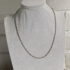 Stainless Steel Twist ketting 50cm