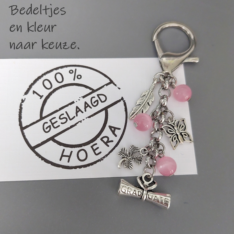 GRADUATE - Geslaagd examen rijbewijs diploma cadeau kado - Clip-On hanger