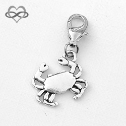 Krab Charm Clip-On bedel hanger Dangle