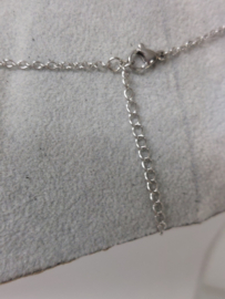 Spiraal Vortex ketting van zilver Stainless Steel