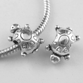Schildpad bedel kraal voor bedelarmband van Pandora Trollbeads enz.