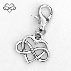 Infinity Heart - Oneindige Liefde - Clip-On Charm bedel hanger
