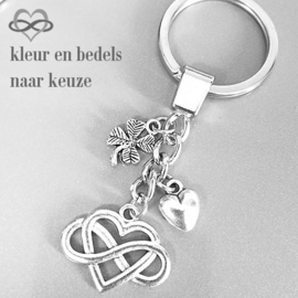 INFINITY HART sleutelhanger - symbool Oneindige Liefde