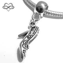 Pump Naaldhak 21mm - Muiltje bedel hanger 3D in Pandora Style