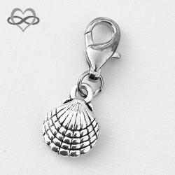 Schelp 3D - Clip-On Charm bedel hanger Dangle