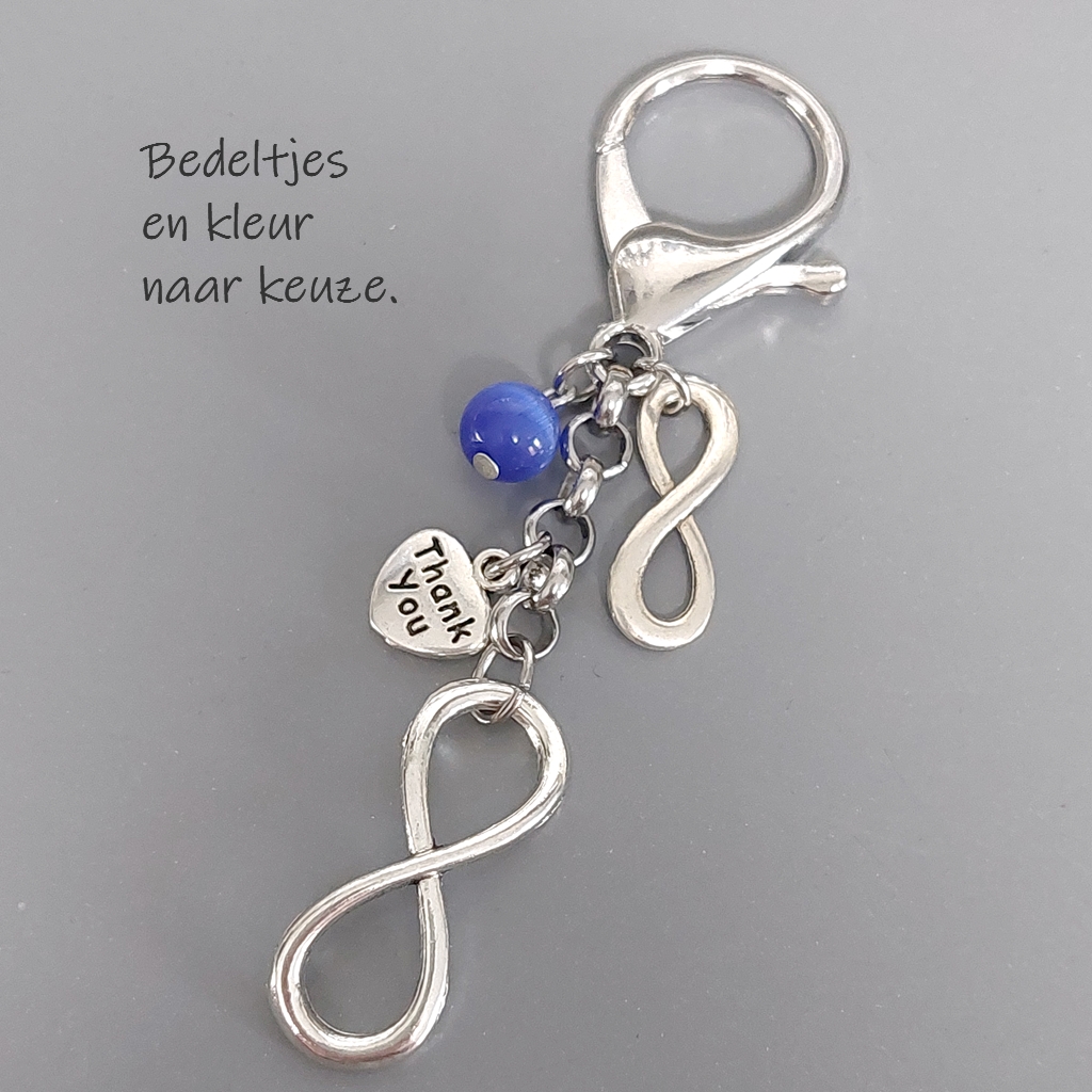 INFINITY clip-hanger - symbool voor oneindigheid - bedankt cadeautje