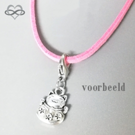 1 meter Kettingkoord Veterkoord Veterketting Sieradenveter - DIY voor Clip-On Charms en Bedels