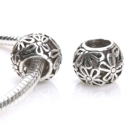 Bloem 'Flowers' karma bedel kraal voor bedelarmband van Pandora Trollbeads enz.  