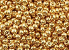 Miyuki rocailles 8/0 - Seed beads goud - Duracoat Galvanized Gold 4202 - 5 gram (40cm)