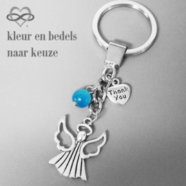 Beschermengeltje Geluksengeltje 'B' aan Sleutelhanger of Tashanger