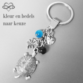 Schildpad sleutelhanger - Schildpad symbool voor geluk en een lang leven - Schildpad ketting