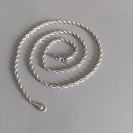 Stainless Steel Twist ketting 50cm