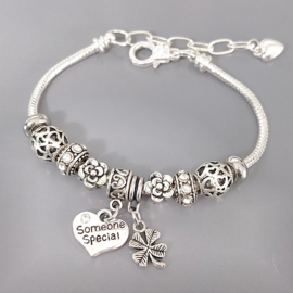 Cadeau voor een speciaal persoon - Bedelarmband voor een speciaal persoon - Someone Special - in 8 kleuren