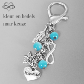 Bruiloft cadeautje voor Bruidsmeisje Getuige Moeder van de Bruid Bruidegom - Clip-On hanger