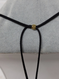 Grote Spiraal Vortex ketting Goud - als choker of lange ketting
