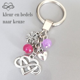 INFINITY HART sleutelhanger - symbool Oneindige Liefde