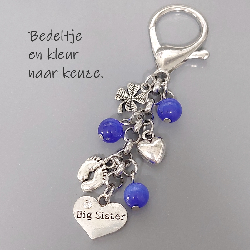 Zussen cadeau - BIG SISTER - Grote Zus Clip hanger