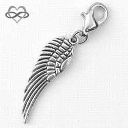 Angel Wing Clip-On Charm bedel hanger 30mm