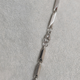 Tijdloze Stainless Steel ketting 50cm voor dames heren unisex uniseks