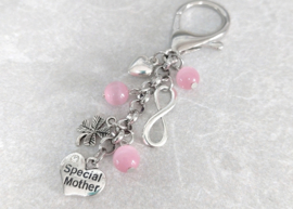 SPECIAL MOTHER Grandma Auntie - Bijzondere Speciale Unieke Moeder Mama Oma Tante - Hart Clip-On hanger - Moederdag Geboorte cadeau