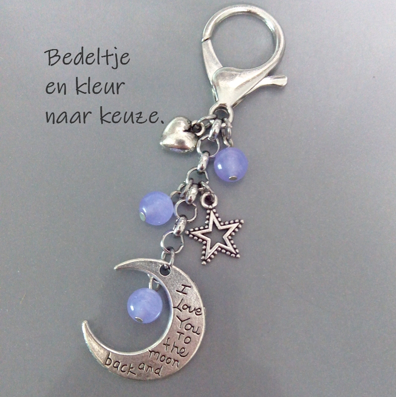 I LOVE YOU TO THE MOON AND BACK - naar de maan en terug hanger