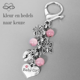 Geboorte cadeau Meisje Dochter - Baby Girl Clip-On hanger - Geboorte kado Kraam cadeau
