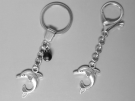 DOLFIJN sleutelhanger Dolfijn symbool voor geluk en vrijheid - Dolfijnen ketting
