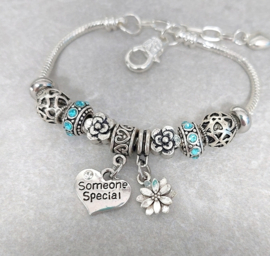 Cadeau voor een speciaal persoon - Bedelarmband voor een speciaal persoon - Someone Special - in 8 kleuren