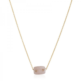 Ketting stone roze