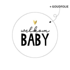 Stickers welkom baby | 20 stuks