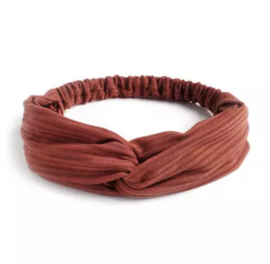 Haarband rib rood