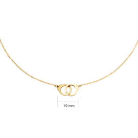 Ketting handcuffs goud