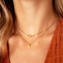 Ketting cirkels goud