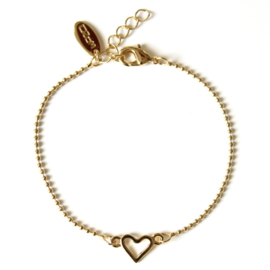 Armband ozom goud hart